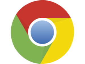 Chrome logo: "Google Chrome browser icon."